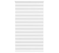 vidaXL Store zèbre enrouleur Polyester Blanc 120x200 cm (largeur tissu 115,9 cm)