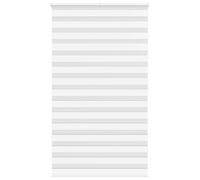 vidaXL Store zèbre Blanc 120x200 cm Largeur du Tissu 115,9cm Polyester, Store à Enrouleur zébré, Store zébré pour fenêtre, Store zébré pour vitre