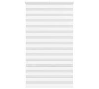 vidaXL Store zèbre Blanc 120x230 cm Largeur du Tissu 115,9cm Polyester, Store à Enrouleur zébré, Store zébré pour fenêtre, Store zébré pour vitre