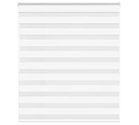 vidaXL Store zèbre 4014762 135x150 cm largeur du tissu 130,9 cm polyester Blanc