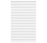 vidaXL Store zèbre Blanc 140x230 cm Largeur du Tissu 135,9cm Polyester, Store à Enrouleur zébré, Store zébré pour fenêtre, Store zébré pour vitre