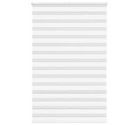 vidaXL Store zèbre enrouleur Blanc 145x200 cm Tissu 140,9 cm Polyester 4014790