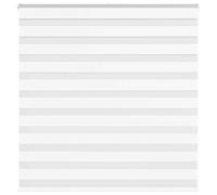 vidaXL Store zèbre Blanc 150x100 cm Largeur du Tissu 145,9cm Polyester, Store à Enrouleur zébré, Store zébré pour fenêtre, Store zébré pour vitre