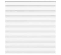 vidaXL Store zèbre Blanc 150x150 cm Largeur du Tissu 145,9cm Polyester, Store à Enrouleur zébré, Store zébré pour fenêtre, Store zébré pour vitre