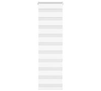 vidaXL Store zèbre Blanc 50x150 cm Largeur du Tissu 45,9 cm Polyester, Store à Enrouleur zébré, Store zébré pour fenêtre, Store zébré pour vitre