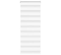 vidaXL Store zèbre Blanc 60x100 cm Largeur du Tissu 55,9 cm Polyester, Store à Enrouleur zébré, Store zébré pour fenêtre, Store zébré pour vitre