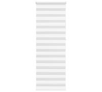 vidaXL Store à enrouleur zèbre Blanc 70x230 cm Polyester Largeur tissu 65,9 cm