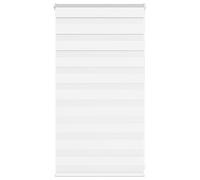 vidaXL Store zèbre Blanc 75x100 cm Largeur du Tissu 70,9 cm Polyester, Store à Enrouleur zébré, Store zébré pour fenêtre, Store zébré pour vitre