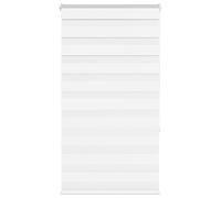 vidaXL Store zèbre blanc 75x150 cm Polyester Largeur du tissu 70,9 cm