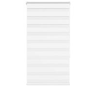 vidaXL Store zébré blanc 75x150 cm Largeur du tissu 70,9 cm Polyester