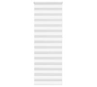 vidaXL Store zèbre blanc 80x230 cm largeur du tissu 75,9 cm polyester, store à enrouleur zébré, store zébré pour fenêtre, 4014803