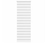 vidaXL Store zèbre blanc 90x200 cm largeur du tissu 85,9 cm polyester, store à enrouleur zébré, store zébré pour fenêtre, 4014779