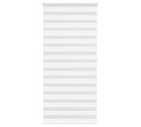 vidaXL Store zèbre blanc 95x200 cm largeur du tissu 90,9 cm polyester, store à enrouleur zébré, store zébré pour fenêtre, 4014780
