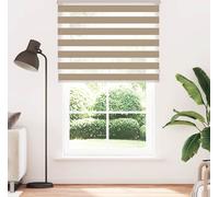 vidaXL Store zébré brun sable 140x200 cm Largeur du tissu 135,9 cm Polyester