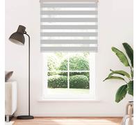 vidaXL Store zébré gris clair 120x200 cm Largeur du tissu 115,9 cm Polyester