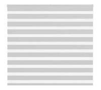 vidaXL Store zèbre gris clair largeur du tissu 160,9 cm polyester, store à enrouleur zébré, store zébré pour fenêtre, store 4014430