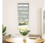 vidaXL Store zébré gris clair 40x150 cm Largeur du tissu 35,9 cm Polyester