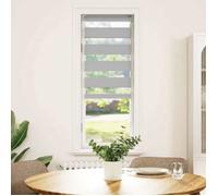 vidaXL Store zébré gris clair 40x150 cm Largeur du tissu 35,9 cm Polyester