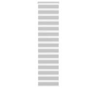 vidaXL Store zèbre à enrouleur Gris clair 60,9 cm Polyester pour fenêtre