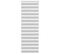 vidaXL Store zébré 70x200 cm gris clair – largeur du tissu 65,9 cm, polyester