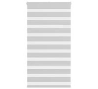 vidaXL Store zèbre Gris Clair Largeur du Tissu 65,9 cm Polyester, Store à Enrouleur zébré, Store zébré pour fenêtre, Store zébré pour vitre