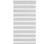 Store zèbre gris clair largeur du tissu 65,9 cm polyester, store à enrouleur zébré, store zébré pour fenêtre, store 4014411