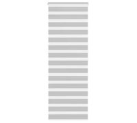 vidaXL Store à enrouleur zébré – Polyester Gris clair – Tissu 70,9 cm – Pour fenêtre/vitre