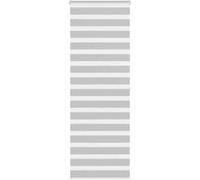 vidaXL Store à enrouleur zébré – Polyester Gris clair – Tissu 70,9 cm – Pour fenêtre/vitre