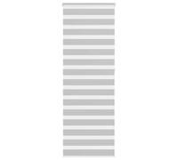 vidaXL Store zèbre Gris Clair Largeur du Tissu 85,9 cm Polyester, Store à Enrouleur zébré, Store zébré pour fenêtre, Store zébré pour vitre