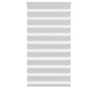 vidaXL Store zèbre à enrouleur Gris clair Polyester Largeur du tissu 85,9 cm