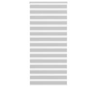 vidaXL Store zèbre enrouleur 4014468 Polyester Gris clair Largeur du tissu 90,9 cm