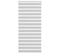 vidaXL Store zèbre enrouleur 4014468 Polyester Gris clair Largeur du tissu 90,9 cm