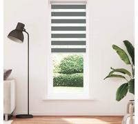vidaXL Store zébré gris foncé 75x230 cm Largeur du tissu 70,9 cm Polyester