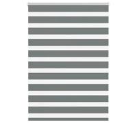 vidaXL Store zèbre à enrouler 4014134 Gris foncé 110,9 cm polyester
