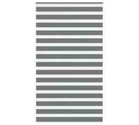 vidaXL Store zèbre à enrouleur 4014162 – Gris foncé, polyester, largeur tissu 120,9 cm