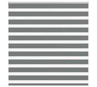 vidaXL Store zèbre à enrouleur 4014115 Gris foncé Polyester Largeur du tissu 145,9 cm