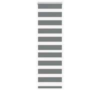 vidaXL Store zèbre gris foncé largeur du tissu 45,9 cm polyester, store à enrouleur zébré, store zébré pour fenêtre, store 4014095