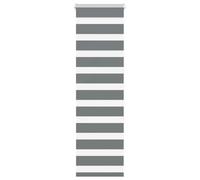 vidaXL Store zèbre Gris foncé Largeur du Tissu 45,9 cm Polyester, Store à Enrouleur zébré, Store zébré pour fenêtre, Store zébré pour vitre