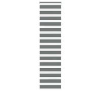 vidaXL Store zèbre Gris foncé Largeur du Tissu 50,9 cm Polyester, Store à Enrouleur zébré, Store zébré pour fenêtre, Store zébré pour vitre