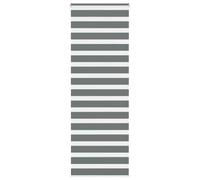 vidaXL Store zèbre gris foncé largeur du tissu 65,9 cm polyester, store à enrouleur zébré, store zébré pour fenêtre, store 4014177