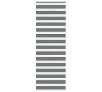 vidaXL Store zèbre Gris foncé Largeur du Tissu 65,9 cm Polyester, Store à Enrouleur zébré, Store zébré pour fenêtre, Store zébré pour vitre