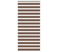 vidaXL Store zèbre Marron 110x200cm Largeur du Tissu 105,9cm Polyester, Store à Enrouleur zébré, Store zébré pour fenêtre, Store zébré pour vitre