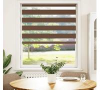 vidaXL Store zébré Marron 115x150 cm Largeur du tissu 110,9 cm Polyester