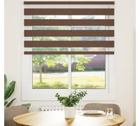 vidaXL Store zébré Marron 120x150 cm Largeur du tissu 115,9 cm Polyester