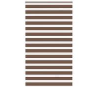 vidaXL Store zèbre Marron 130x200cm Largeur du Tissu 125,9cm Polyester, Store à Enrouleur zébré, Store zébré pour fenêtre, Store zébré pour vitre