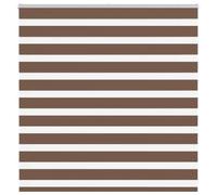 vidaXL Store à enrouleur zèbre Marron 150x100 cm Polyester Largeur tissu 145,9 cm