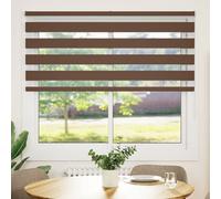 vidaXL Store zébré Marron 160x100 cm Largeur du tissu 155,9 cm Polyester