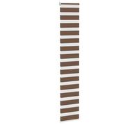 vidaXL Store zèbre à enrouleur Marron 40 x 200 cm – Largeur tissu 35,9 cm – Polyester