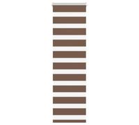 vidaXL Store zèbre Marron 50x150 cm Largeur du Tissu 45,9 cm Polyester, Store à Enrouleur zébré, Store zébré pour fenêtre, Store zébré pour vitre