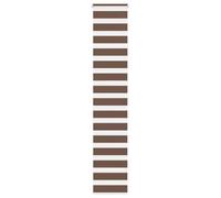 vidaXL Store zèbre marron 50x200 cm largeur du tissu 45,9 cm polyester, store à enrouleur zébré, store zébré pour fenêtre, 4014355